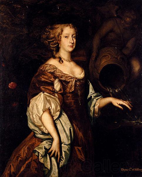 Sir Peter Lely Diana, Countess of Ailesbury Norge oil painting art